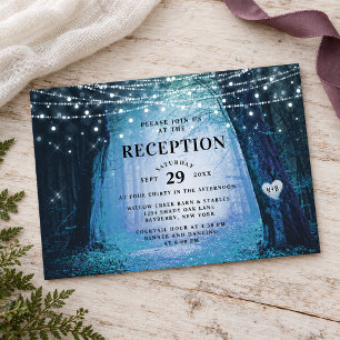 Convite Evermore Recepção de Casamento Floresta Encantad