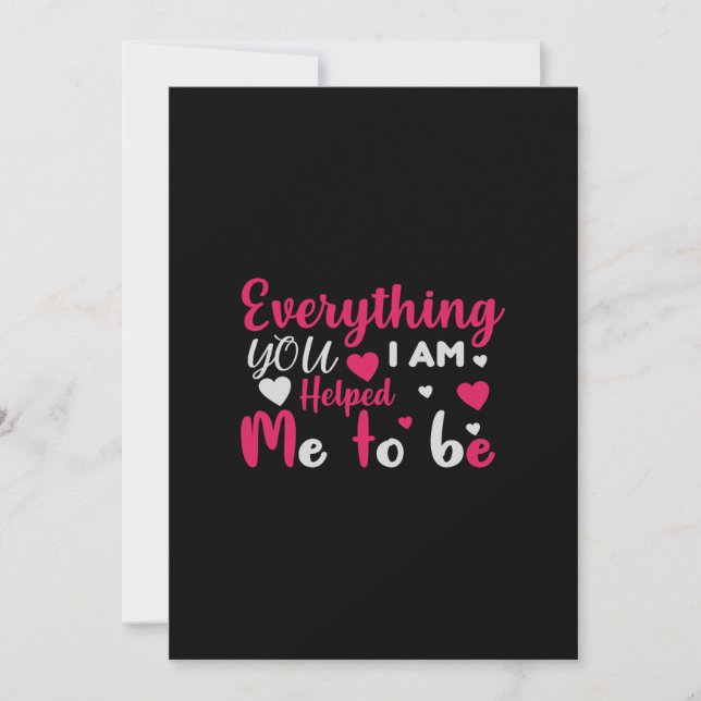 Convite everything you i'm helped me to be (Frente)