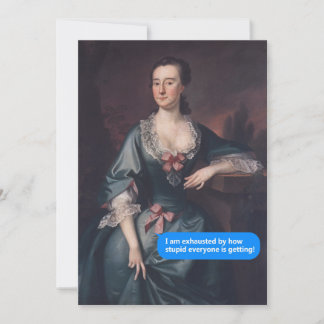 Convite Exausto pelo quão estúpidos todos ganham Vintage P