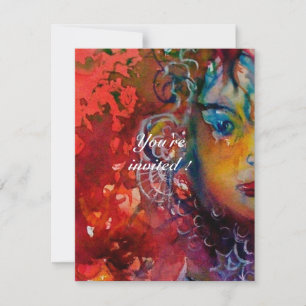 Convite EXCALIBUR 2, vermelho vivo, roxo rosa