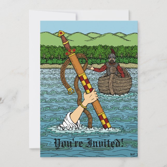 Convite Excalibur e Arthur (Frente)