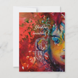 Convite EXCALIBUR, vermelho vivo, roxo rosa