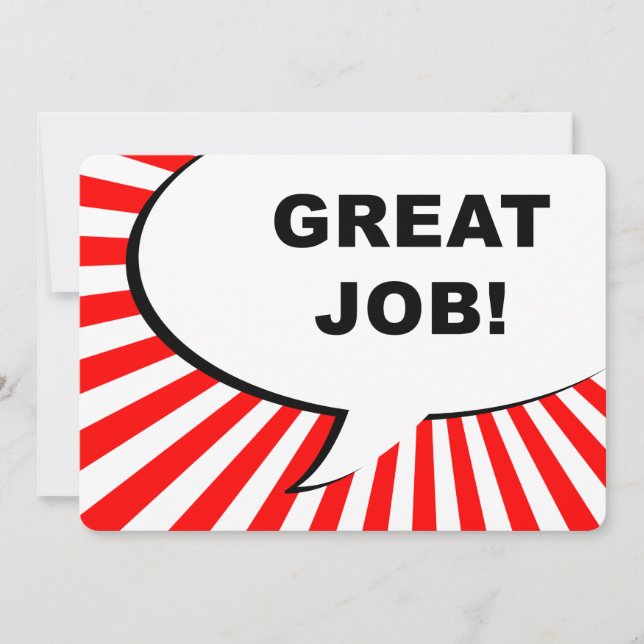 Convite excelente! bolha em quadrinhos (Frente)