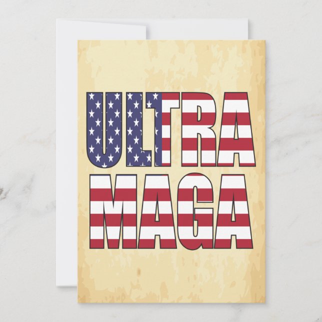 Convite Excelente 💡 suporte do Ultra MAGA Trump nos EUA (Frente)