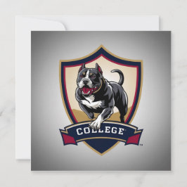 Convite Executando Logotipo da Faculdade PitBull