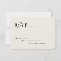 Exemplo de RSVP de Casamento Minimalista