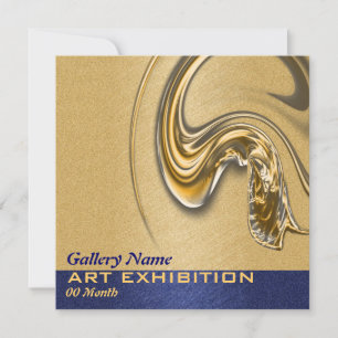 Convite Exibição de arte abrindo PERSONALIZAR