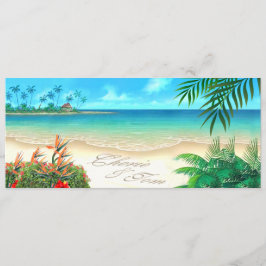 Convite Exotic Beach ME PARA DESENHAR SEUS NOMES EM A