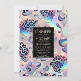 Convite Exotic Posh Wedding Invitation