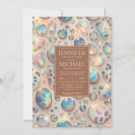 Convite Exotic Posh Wedding Invitation