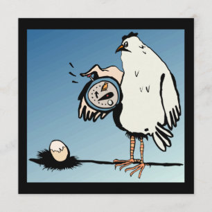 Convite expectante do chá de fraldas da galinha