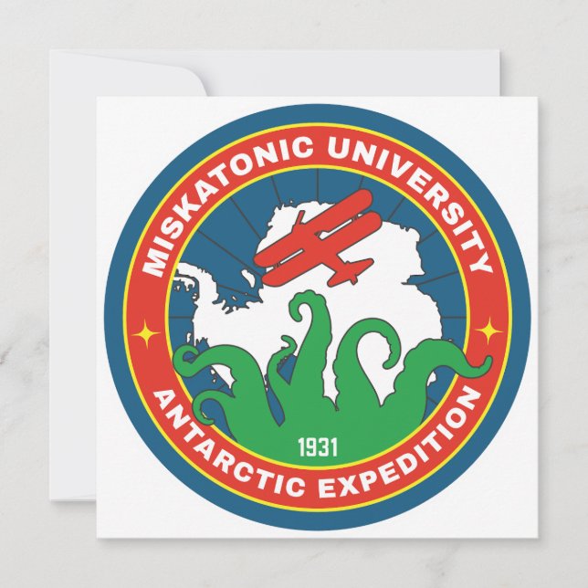 Convite Expedição Antártica da Universidade Miskatônica (Frente)