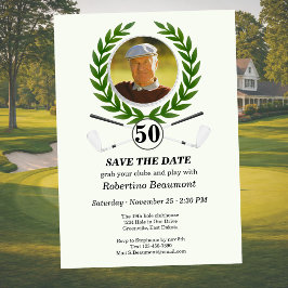 Convite Experiência de Golfista 'Salve a Data' 50º anivers