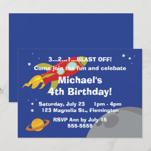 Convite Explorador de espaço