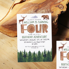 Convite Explorador Único Boys 4º Aniversário