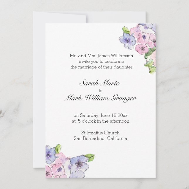 Convite Explosão de Azul e Roxo (Frente)