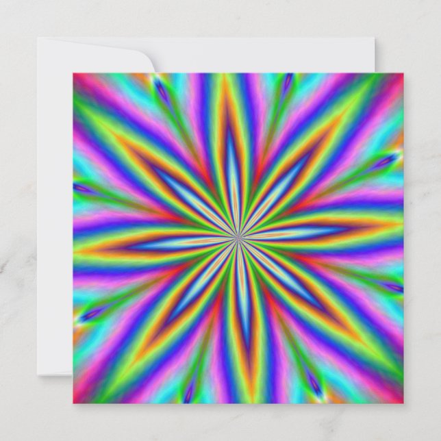 Convite Explosão neon (Frente)