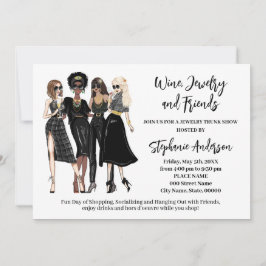 Convite Exposição de Joias e Amigos Wine Trunk Show