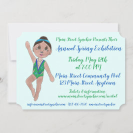 Convite Exposição de Piscina da Equipe de Nadação Sincroni