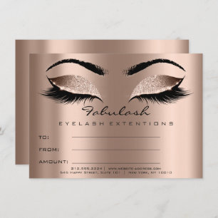 Convite Extensão LashesPresente de Certificado de Maqueame