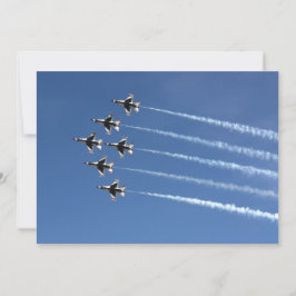 Convite F-16 Thunderbirds Formação Delta