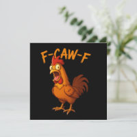 F-Caw-F Humor de Frango Engraçado F-Caw-F Citação