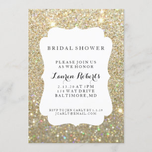 Convite - Fab Dia do Chá de panela - Dourado