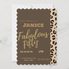 Convite Fabolous Cheetah 50º