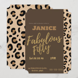 Convite Fabolous Cheetah 50º