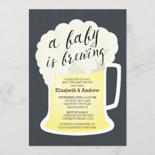 Convite Fabricação de cerveja neutra do bebê do chá de