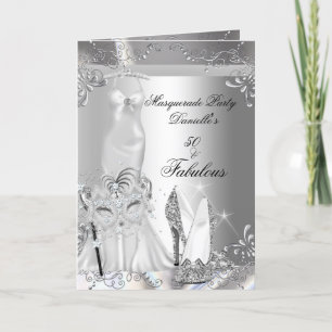 Convite Fabulosa Prata de Aniversário do mascarada