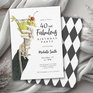 Convite Fabuloso Aniversário de 40 Anos