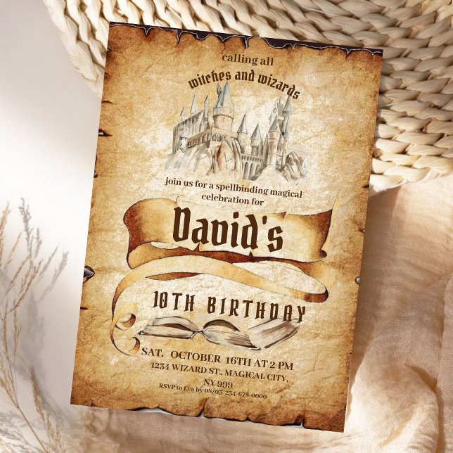 Convite Fabuloso Aniversário de criança Magical Party (Criador carregado)