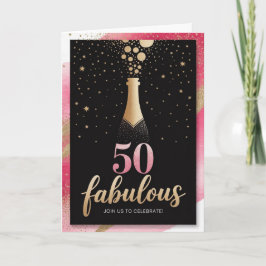 Convite Fabuloso aos 50: Aniversário quente e memorável