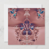 Fabuloso Lustre Fractal Mauve Casamento