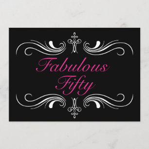 Convite Fabuloso para 50º Aniversário