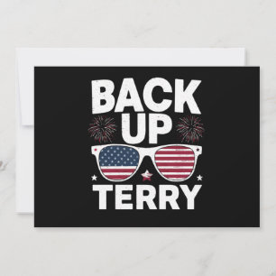 Convite Faça backup de Terry Engraçado 4 de julho do Fogo 