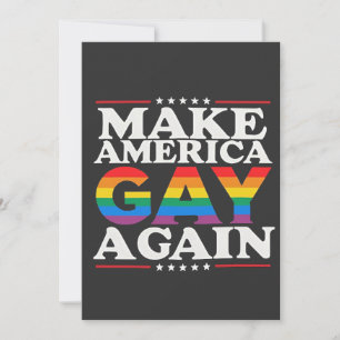 Convite Faça da América Gay de novo o mês do orgulho LGBT