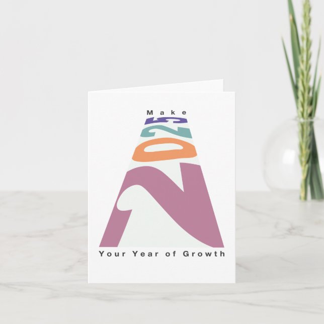 Convite Faça de 2025 seu ano de crescimento (Frente)