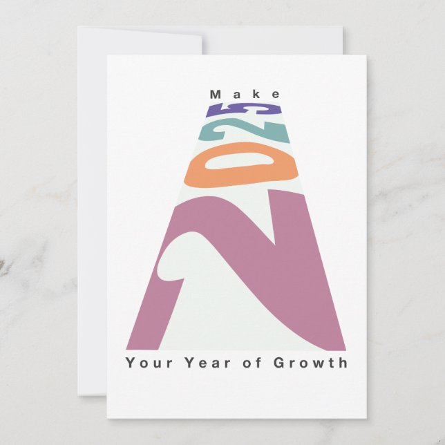 Convite Faça de 2025 seu ano de crescimento (Frente)