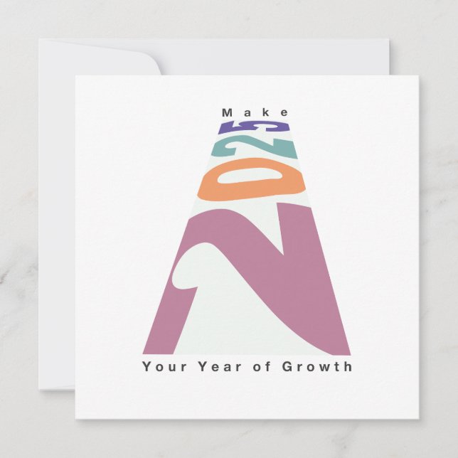 Convite Faça de 2025 seu ano de crescimento (Frente)