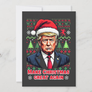 Convite Faça o Excelente de Natal de novo um suéter feio d