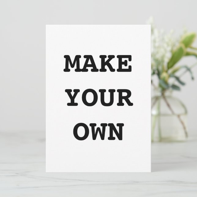 CONVITE FAÇA O SEU (Em pé/Frente)