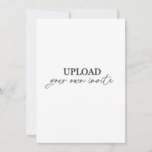 Convite Faça o upload do seu próprio