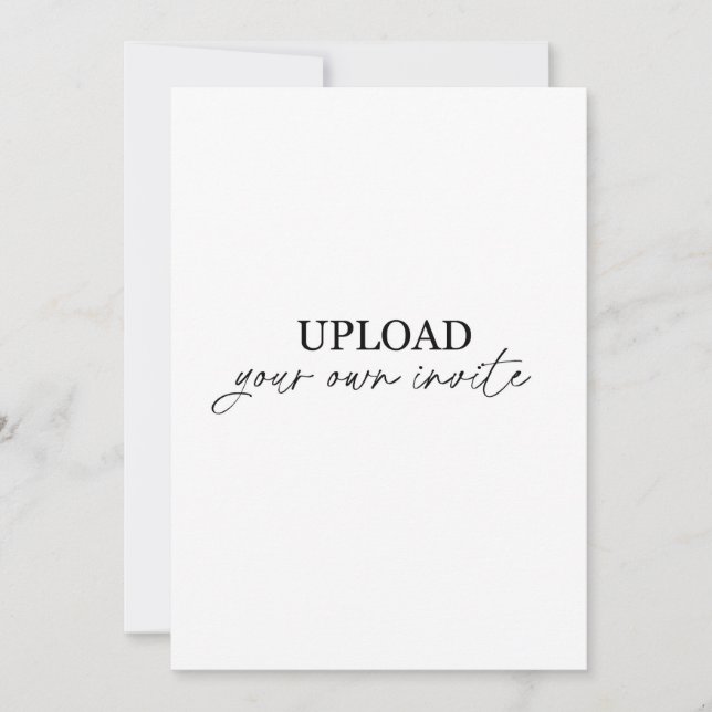 Convite Faça o upload do seu próprio  (Frente)
