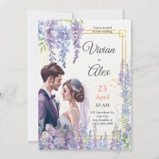 Convite Faça Seu Próprio Casamento Floral De Aquarela De L