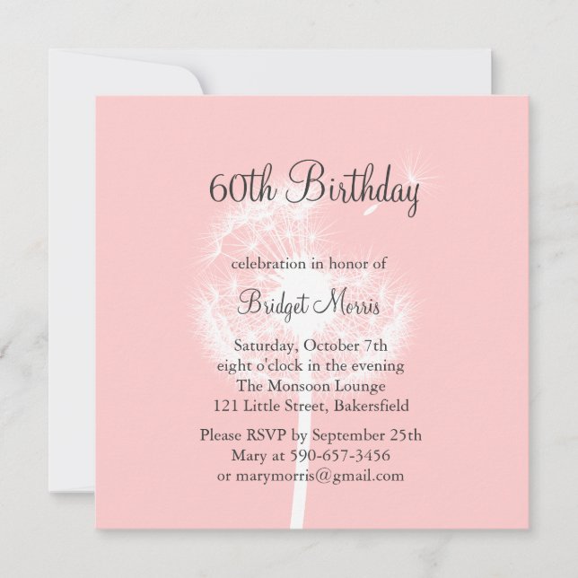 Convite Faça um desejo (Frente)