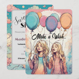 Convite Faça uma Festa de aniversário Doce Sessenta