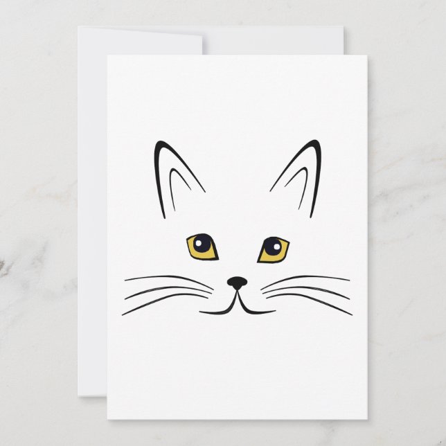 Convite Face de gato (Frente)