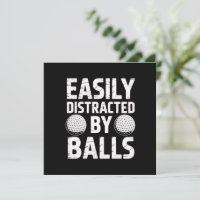Facilmente Distraído por Bolas Amante do Golfe Div